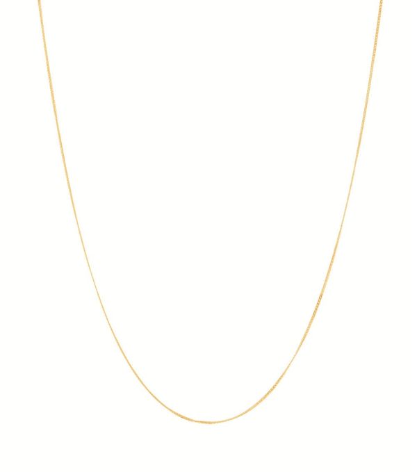 Corrente em Ouro Amarelo 18k Groumet Dupla - 50cm